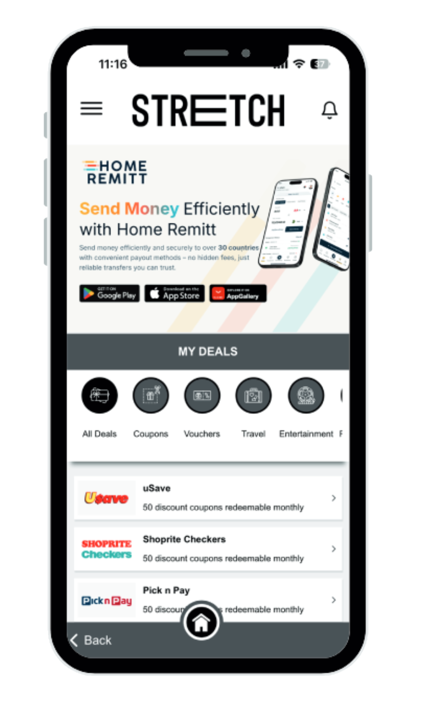 Stretch Loyalty Rewards App